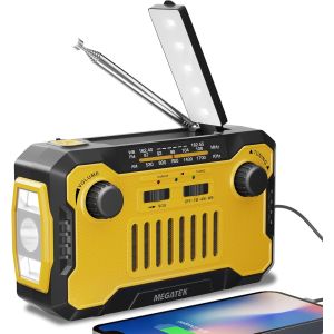 MEGATEK Emergency NOAA Weather AM/FM Radio WR-21-YE